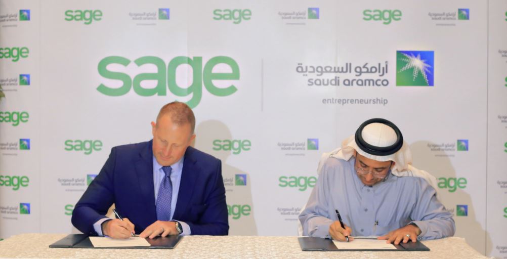 مركز أرامكو السعودية لريادة الأعمال يبرم اتفاقية مع “سيج”  للحصول على حزمة حلول “سيج إكس 3”