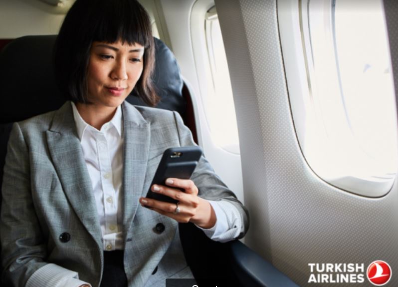 الخطوط الجوية التركية توفر خدمة الاتصال بالإنترنت “واي-فاي” مجاناً على رحلاتها إلى الولايات المتحدة الأمريكية
