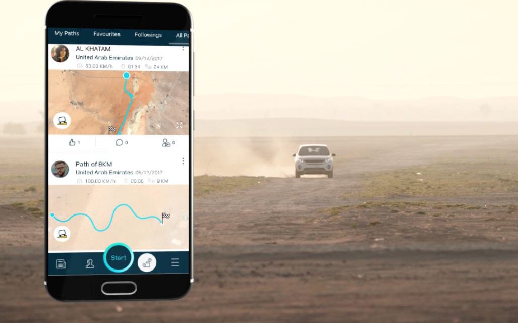 “لاند روڤر” تطلق النسخة الجديدة من تطبيق الأجهزة المحمولة “أرضي” للقيادة على الطرق الوعرة