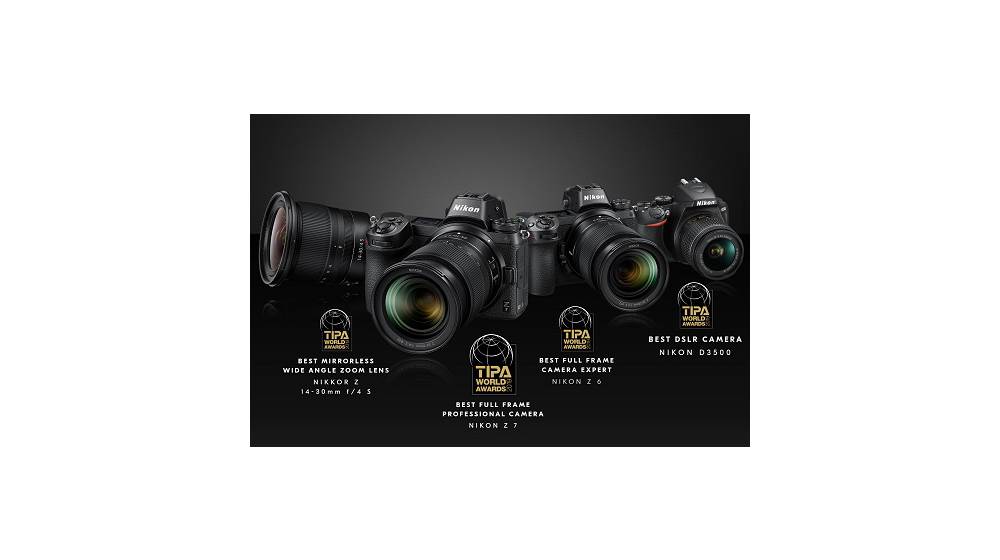 حصدت منتجات نيكون، من بينها أحدث كاميرات سلسلة Z عديمة المرآة، على جوائز TIPA  العالمية لعام 2019