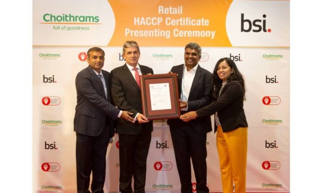 نالت سلسلة متاجر شويترامس الرائدة في الإمارات العربية المتحدة شهادة تحليل المخاطر ونقاط المراقبة الحرجة (HACCP) من مؤسسة المعايير البريطانية BSI