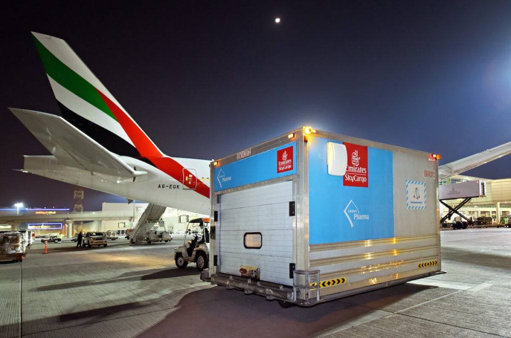 الإمارات للشحن الجوي أول ناقلة توصل 50 مليون جرعة لقاح إلى 50 وجهة 1