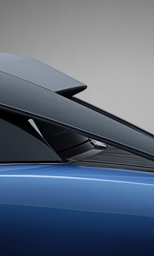 Rolls-Royce Boat Tail fixed canopy roof detail