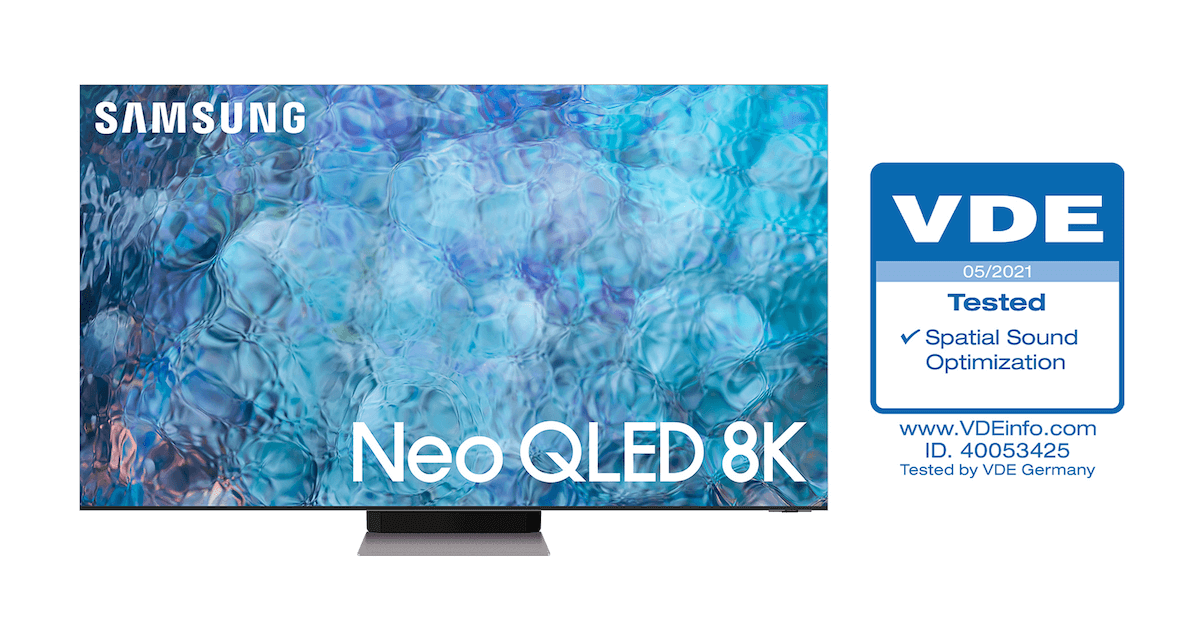 أجهزة تلفزيون سامسونج  Neo QLED تحصل على شهادة “تحسين الصوت المكاني” من VDE