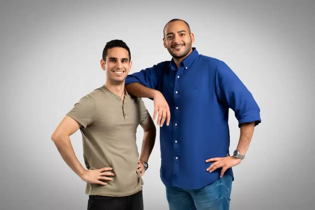 Eslam Hussein (right) co-founder & CEO and Pulkit Ganjoo (left), co-founder & Director of Data Science