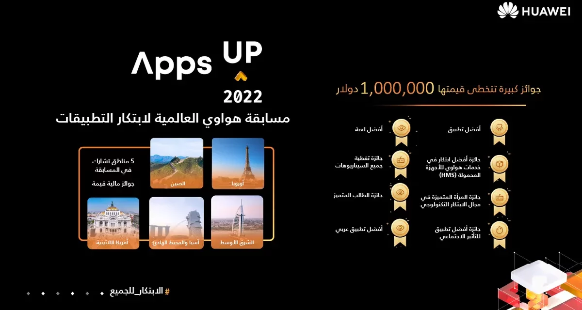 مسابقة Apps UP تعود مجدداً بجوائز نقدية تزيد عن مليون دولار أمريكي