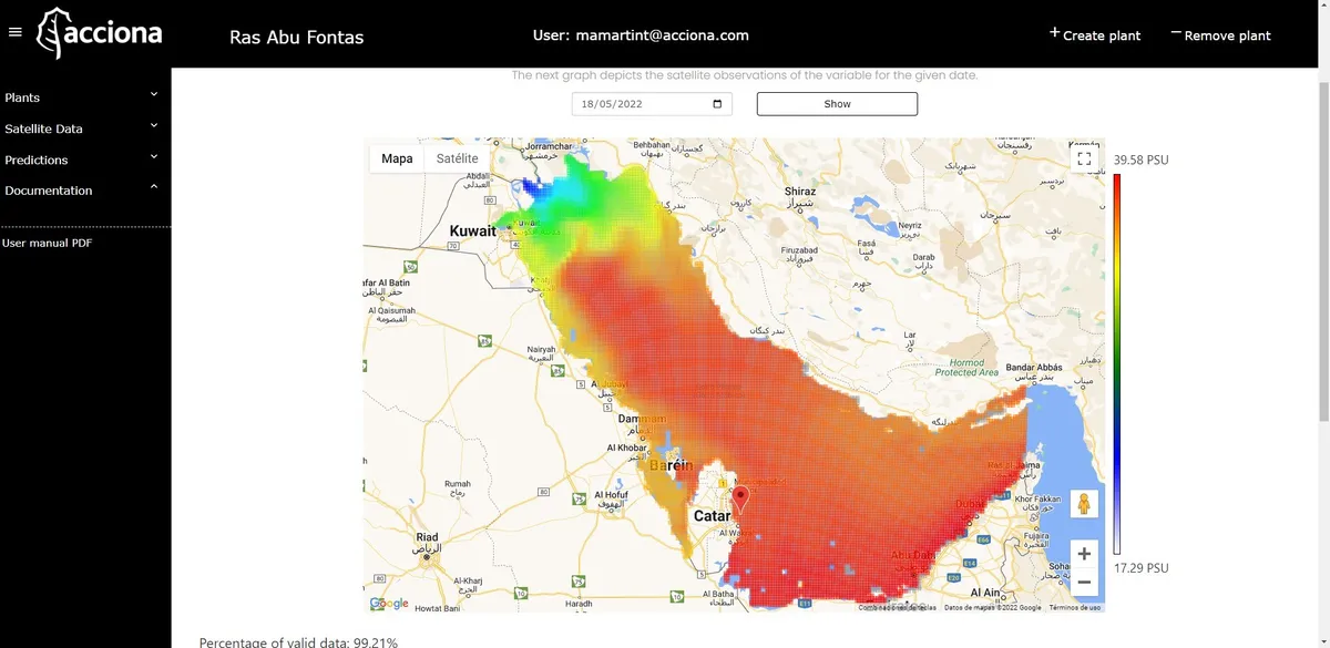 أكسيونا تنشر أقمار صناعية للتنبؤ بجودة مياه البحار لمحطات تحلية المياه في الشرق الأوسط