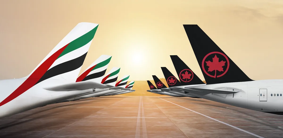 «طيران الإمارات» و«طيران كندا» تُبرمان شراكة استراتيجية لتبادل الرموز