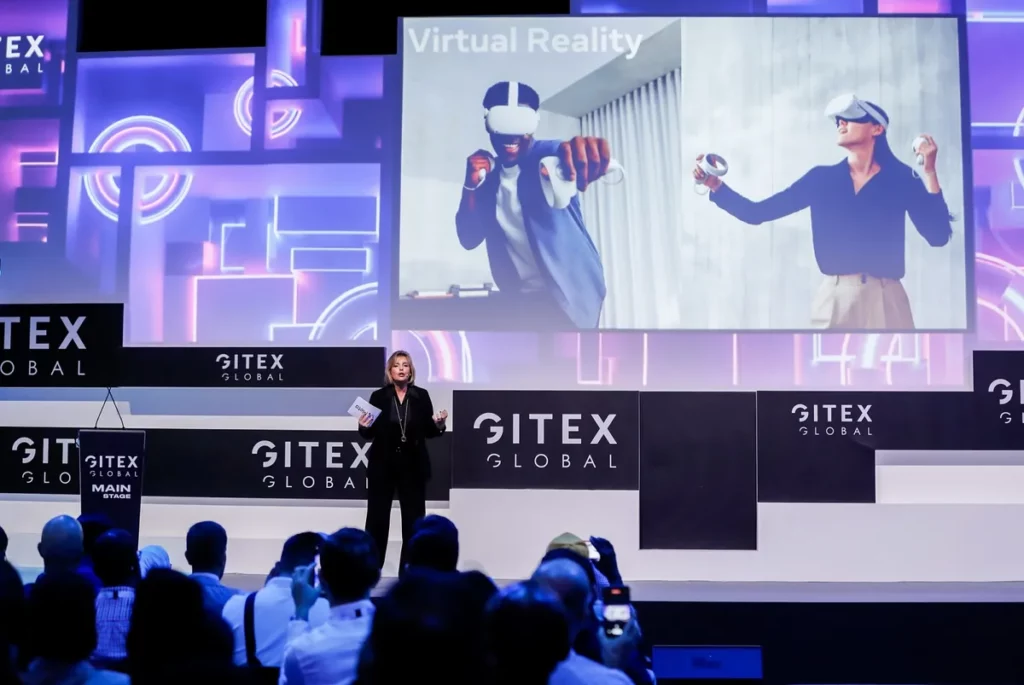 Angelika Gifford, Meta Vice President for EMEA at the GITEX GLOBAL Main Stage_ssict_1200_803