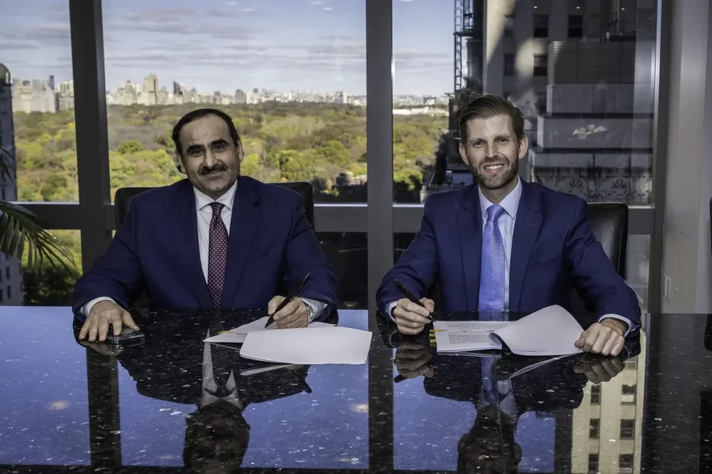 (L-R) Yousef Al Shelash and Eric Trump_ssict_1200_800
