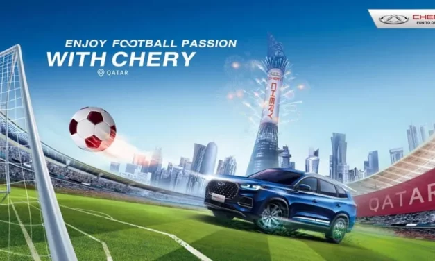 Chery   “شيري ” تضيء معالم عالمية احتفالا بكأس العالم في قطر 2022