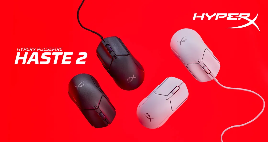 شركة HyperX تُطلق ماوس ألعاب Pulsefire Haste 2 بنسختين سلكية ولاسلكية