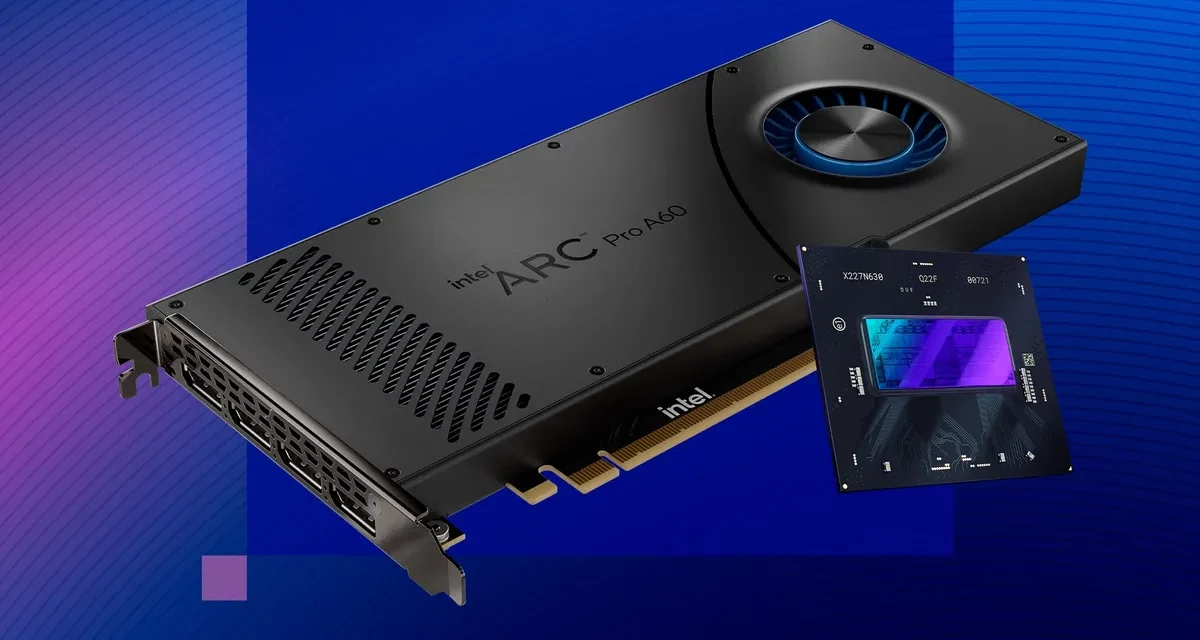 إنتل تطلق وحدتيّ معالجة الرسومات Intel Arc Pro A60 وIntel Arc Pro A60M
