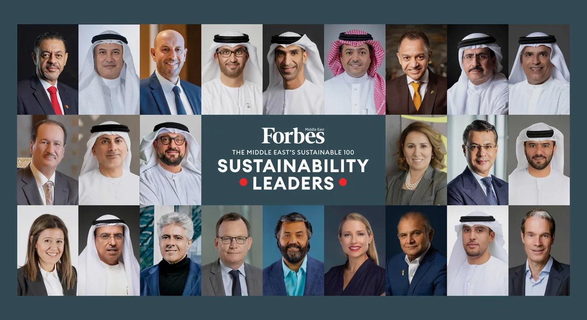 فوربس الشرق الأوسط تكشف عن قائمة “قادة الاستدامة في الشرق الأوسط”الذين يتولون مبادرات التغير المناخي والاقتصاد الأخضر في المنطقة