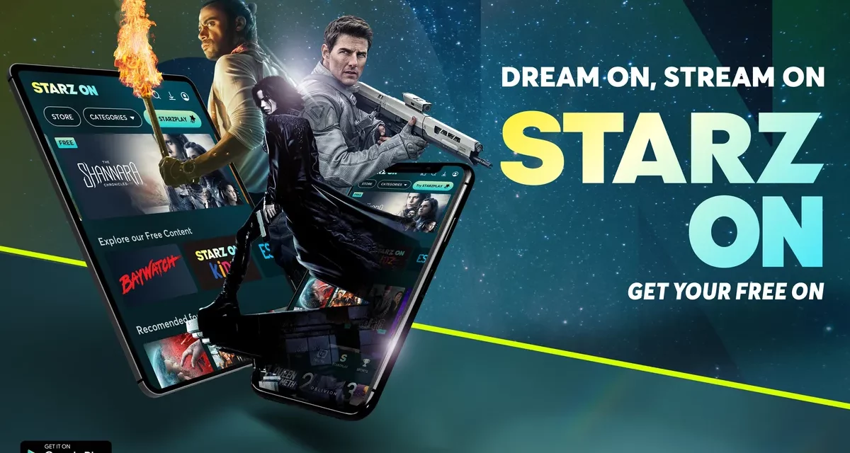 evisionمن e&تطلق منصة  STARZ ONالأحدث للبث والمحتوى الترفيهي المجاني