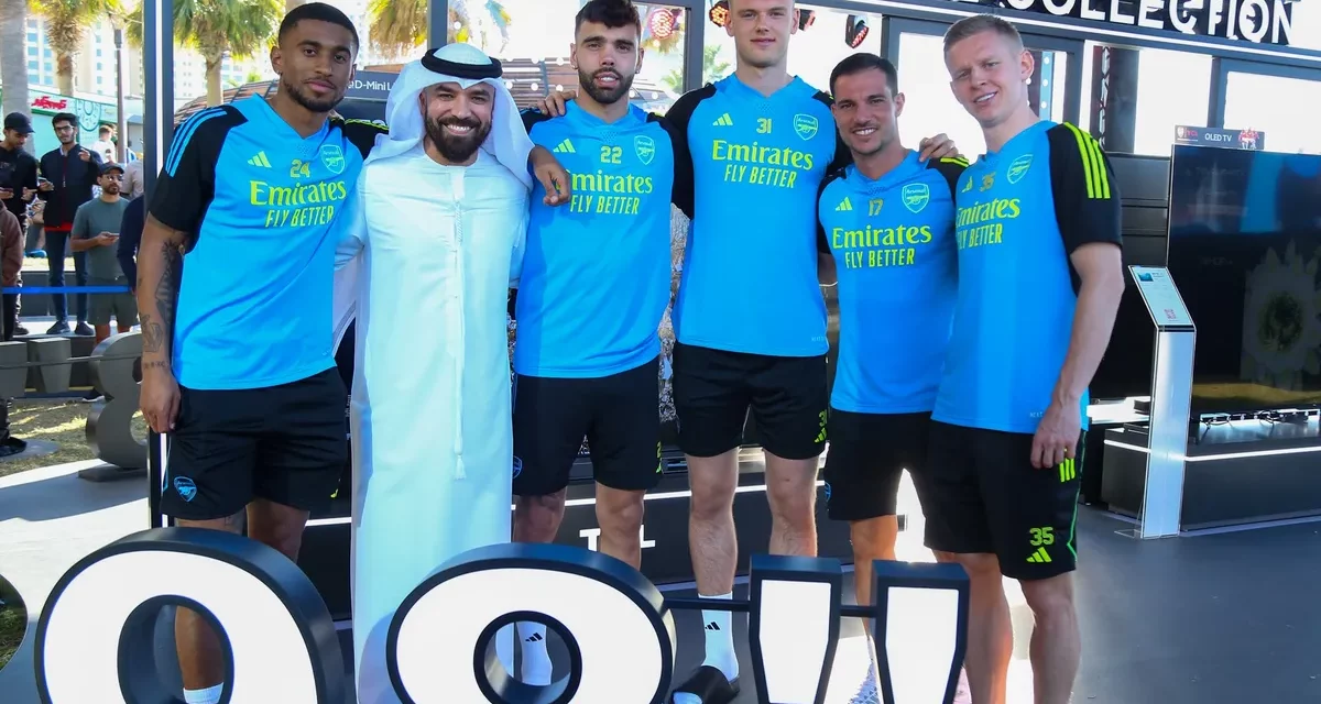 TCL تجمع عُشاق نادي أرسنال لكرة القدم مع نجومهم المفضلين في دبي