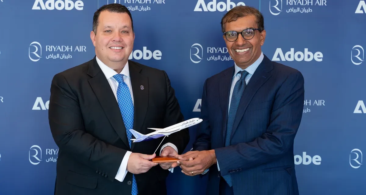 طيران الرياض يتعاون مع “أدوبي Adobe” العالمية لتوفير تجارب سفر استثنائية مدعومة بالذكاء الاصطناعي