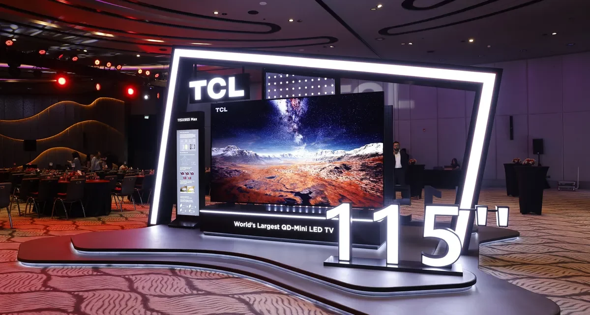 “TCL” تطرح أكبر تلفزيون بشاشة QD Mini LED على مستوى العالم في دبي