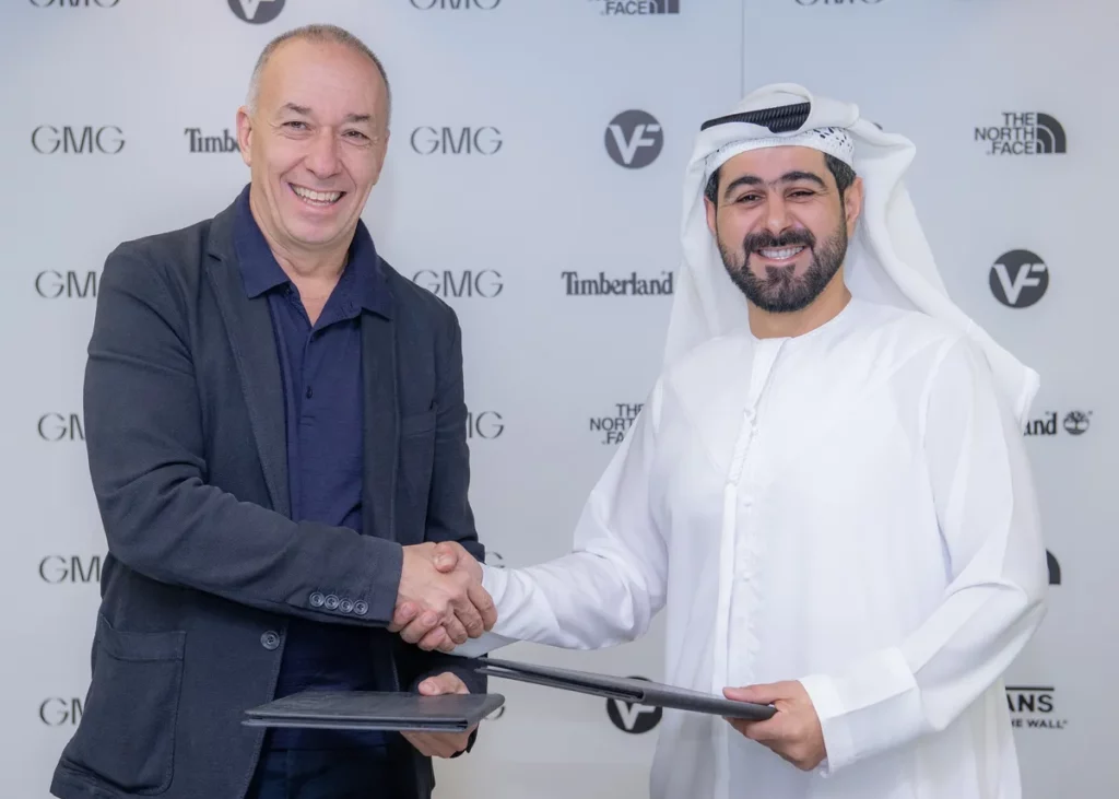 VF Corporation's Martino Scabbia Guerrini and GMG's Mohammad A. Baker sign partnership agreement (2)_ssict_1200_857