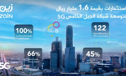 زين السعودية” تعلن عن استثمارات بقيمة 1.6 مليار ريال لتوسعة شبكتها للجيل الخامس (5G)